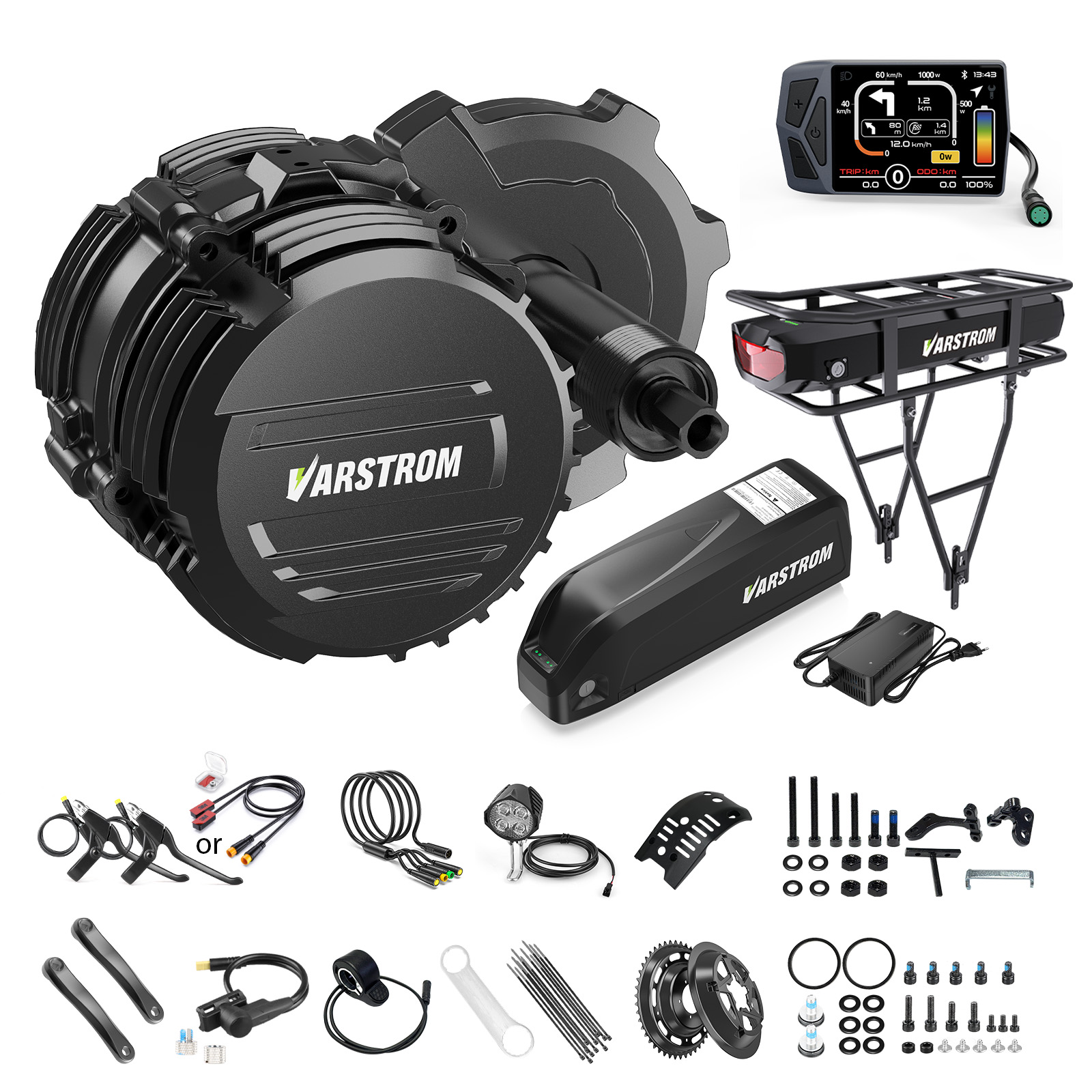 Torque Sensor Mid Drive Motor Kit - [สินค้าจากอเมริกา] ชุดมอเตอร์ขับกลาง Varstrom 48V500W 750W รุ่น