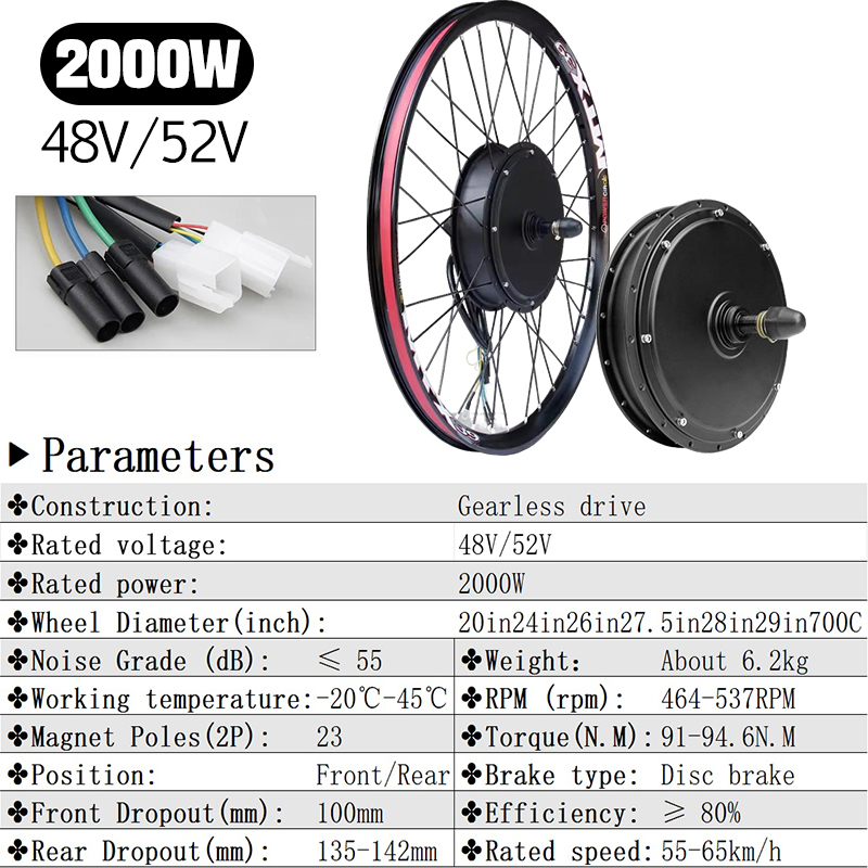ชุดแปลงจักรยานไฟฟ้ารุ่นใหม่ MT - 5000W Hub Motor Kit 72V บทวิจารณ์และราคา