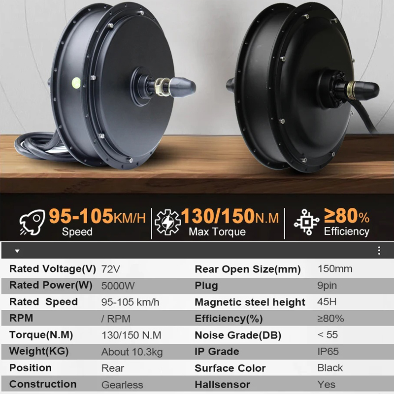 ชุดแปลงมอเตอร์จักรยานไฟฟ้า MTX - 5000W Hub Motor Kit 72V บทวิจารณ์และราคา