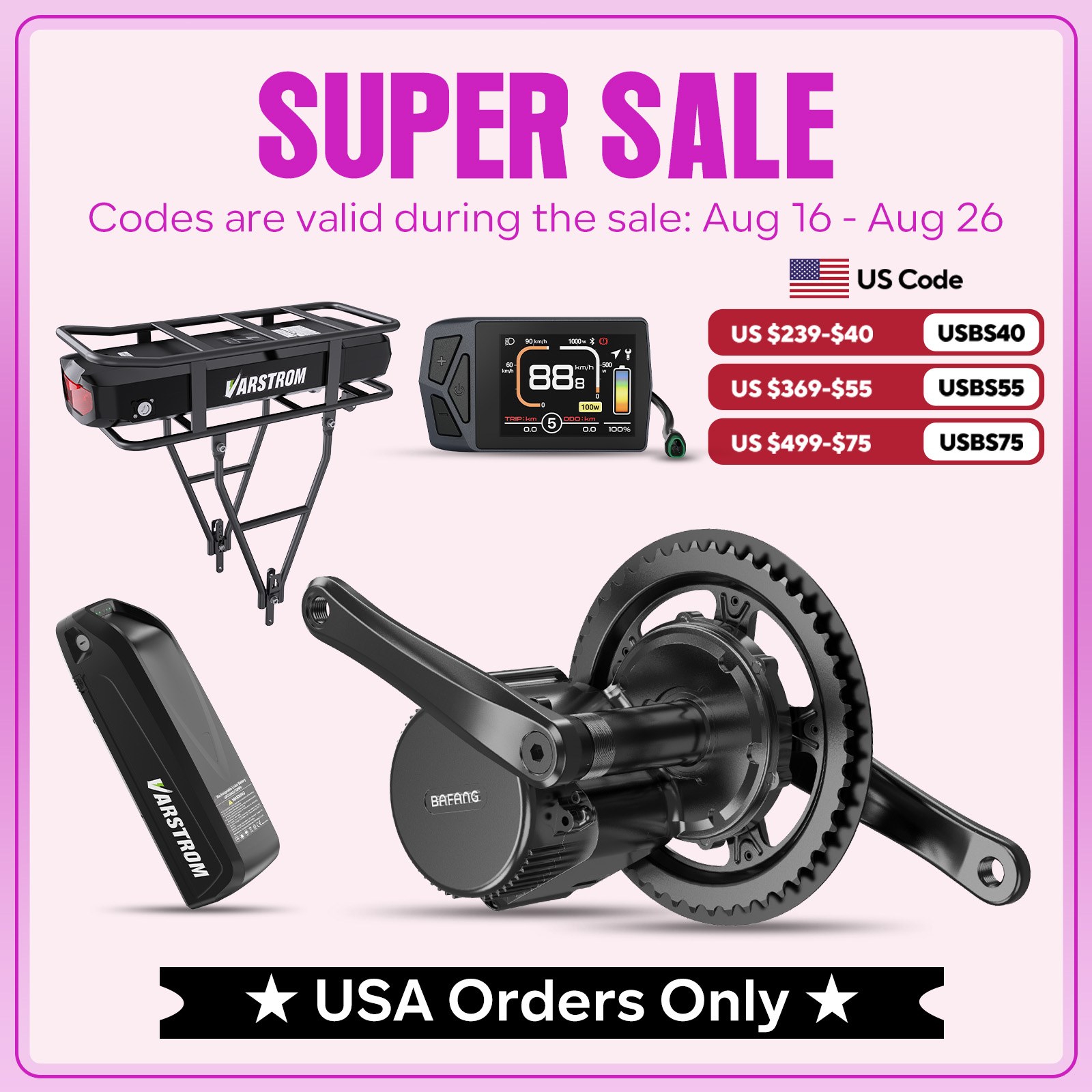 [สินค้าจากสหรัฐฯ] ชุดมอเตอร์ขั - Side Hung Mid Drive Motor Kit บทวิจารณ์และราคา