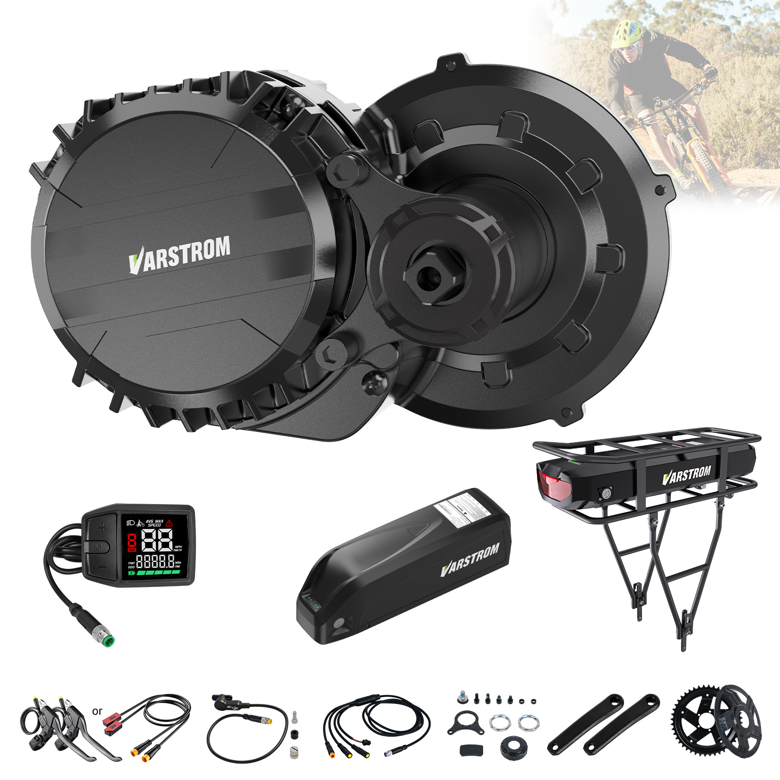 ชุดมอเตอร์กลาง Varstrom 750W พ - Side Hung Mid Drive Motor Kit บทวิจารณ์และราคา