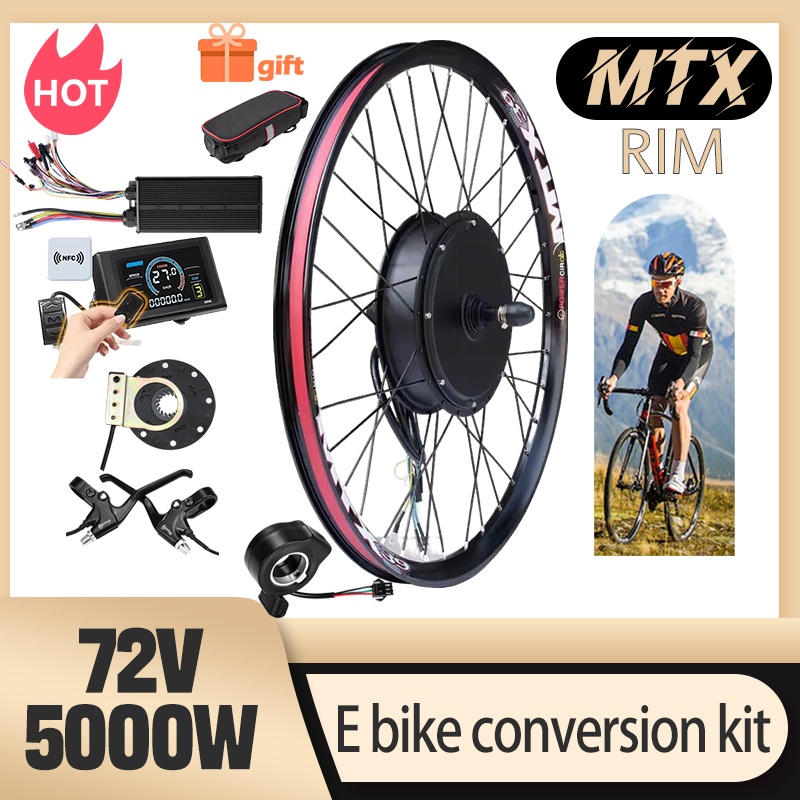 ชุดแปลงจักรยานไฟฟ้า MTX39 E bi - 5000W Hub Motor Kit 72V บทวิจารณ์และราคา